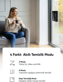 Resim Şımart Akıllı Cam Silme Robotu 3300Pa Güçlü Vakum ve Akıllı Kontrol 