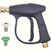 Resim 1 Set, Yüksek Basınçlı Yıkama Tabancası, Maksimum 3000 PSI, 5 Renkli Hızlı Bağlantı 1/4 İnç Nozul M22-14 Hortum Bağlantısı, Araba Yıkama, Bahçe Malzemeleri 