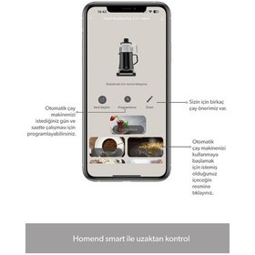 Resim Homend Smart Royaltea Plus 2 In 1 Otomatik Çay Ve Türk Kahve Makinesi Wifi 
