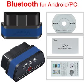 Resim İcar2 Bluetooth- Vgate İcar 2 Pro Elm327 Bluetooth Obd2 V2.1 Elm 327 V2.1 Android Adaptörü Araba Tarayıcı Obd 2 Otomatik Teşhis Aracı Tarayıcı İcar2 