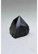 Resim Piramit Kesim Doğal Şungit Taşı Shungite 32ps 