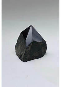 Resim Piramit Kesim Doğal Şungit Taşı Shungite 32ps 