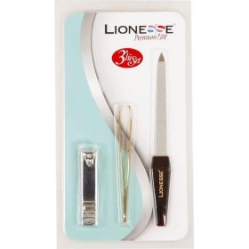Resim Lionesse 3'lü Manikür Seti Cımbız Törpü Tırnak Makası 5110 Şık Tasarım ile Kullanım Kolaylığı 