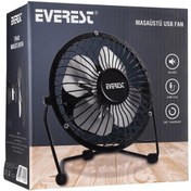 Resim Everest EFN-482 Masaüstü Metal USB Fan 