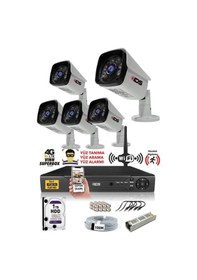 Resim IDS DS-2027HD-SET5-1TB 5 Kameralı 1080P Full HD 5 MP Sony Lensli Kamera Seti - 2027 