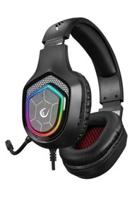 Resim Rampage RM-K90 VECTOR Siyah RGB Led Type-C Gaming Mikrofonlu Oyuncu Kulaklığı Oyuncu Kulaklık 