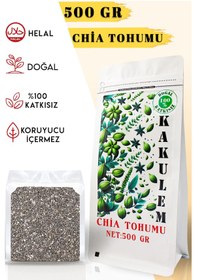 Resim Kakulem Sertifikalı 500 Gr Glutensiz Doğal Katkısız Chia Tohumu Vegan Protein 