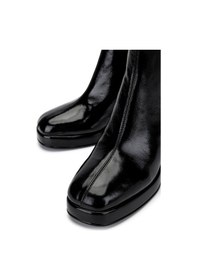 Resim Tamer Tanca Kadın Hakiki Deri Siyah Rugan Topuklu Bot 1078 2506-07 Bn Bot Sk24-25 Sıyah Rgn SiyahRugan 