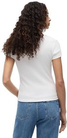 Resim Tommy Jeans TJW SLIM ESSENTIAL RIB V SS Tişört Kadın 
