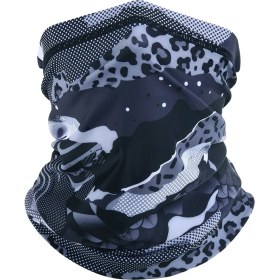 Resim Chaoduo Shop No.1 Tarzı Yaz Buz Ipek Bandana Bisiklet Baskılı Yarım Maske Spor Boyun Körüğü Avcılık Yürüyüş Serin Maske Koşu Sürme Tüp Eşarp Erkekler Kadınlar (Yurt Dışından) 