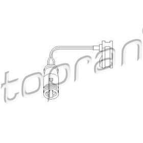 Resim TOPRAN 112103001 Balata Ikaz Kablosu (Vw 2E0906206G (WA691591) 