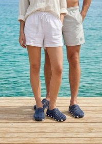 Resim AQUA WAVE - Uniseks(36-45) Esnek Lacivert-Beyaz Deniz Ayakkabısı | Özel Kabartma Kaymaz Tabanlı, Hızlı Kuruyan Nefes Alabilir Plaj, Havuz ve Tekne Ayakkabısı 