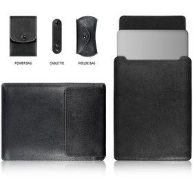 Resim Cbtx MacBook Pro 15" Deri Kol Kılıfı Mouse Pad Siyah 