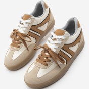 Resim Marjin Kadın Sneaker Retro Çift Bağcıklı Spor Ayakkabı Forden Taba 