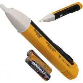 Resim Elektrik Kaçak Dijital Kontrol Kalemi Cihazı -Dedektörlü Temassız Işıklı Kablo Voltaj Test 