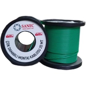 Resim STOREMAX Çok Damarlı Montaj Kablosu - 22 AWG - 20 Metre - Yeşil 1191881 