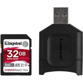 Resim Kingston 32 GB SDHC React Plus SDR2 + MLP SD Reader 