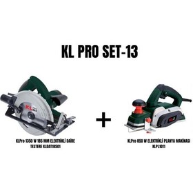 Resim Klpro Set-13 1350W 185 MM Elektrikli Daire Testere + 850W Planya Makinesi 