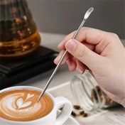 Resim 1 Adet Premium 304 Paslanmaz Çelik Barista Kahve Sanatı Kalemi - Cappuccino, Latte & Espresso Süsleme İçin Mükemmel - Kalp & Çiçek Tasarımlı Uçları ile Gıda Güvenli Metal Mutfak Aracı, Mutfak Aleti | Ergonomik Tasarım | Gıda Güvenli Malzeme 