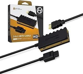 Resim 3-In-1 720p HDTV Cable HD Pro Edition W/ 4 Visual Modes, No Additional Power Supply For GameCube®/ N64®/ Super NES® - Hyperkin 