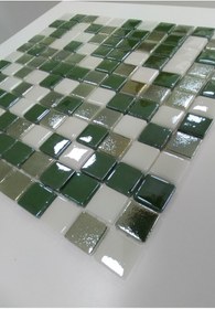 Resim MozaiKristaL Mutfak, Banyo, Havuz Ve Tüm Yüzeyler Için 25x25x5mm Cam Mozaik ( 10 File = 1 M2 Fiyatıdır ) 