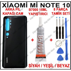 Resim Xiaomi Mi Note 10/Mi Note 10 Pro Arka Pil Batarya Kapak Cam+B7000 