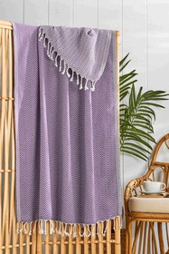 Resim Lila Peştamal 90x180 cm - Lila / 100x180 