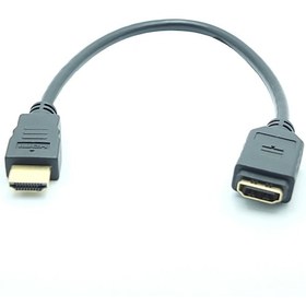 Resim Hdmi Erkek Hdmi Dişi 20Cm Uzatma Kablo 