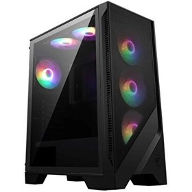 Resim MSI MAG Forge 120A Airflow Temperli Cam 6x120MM Auto RGB Fan ATX Bilgisayar Kasası MSI