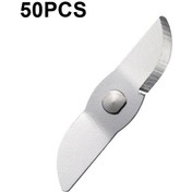 Resim Sones 50 Adet Ca-m239 Taşınabilir Meyve Sıkacağı Bıçağı Yarım Daire Düz 304 Paslanmaz Çelik Karıştırma Bıçağı 