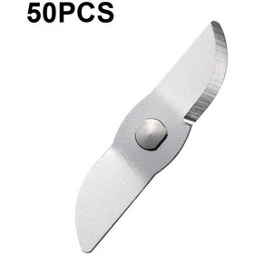 Resim Sones 50 Adet Ca-m239 Taşınabilir Meyve Sıkacağı Bıçağı Yarım Daire Düz 304 Paslanmaz Çelik Karıştırma Bıçağı 