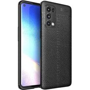 Resim Oppo Reno 5 Deri Görünümlü Firo Silikon Kılıf 