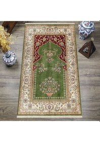 Resim Dijital Baskılı, Yıkanabilir, Yumuşak Dokulu Çocuk Ve Yetişkin Seccade S-dot-hts-02 Yeşil 