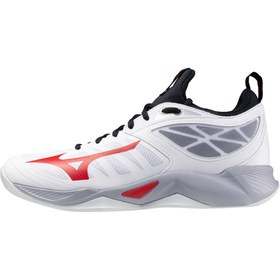 Resim Mizuno Wave Dimension Unisex Voleybol Ayakkabısı Beyaz / Gri 