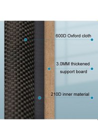 Resim Pazly Cbtx Araba Organizatör, Oxford Kumaş, Küçük Gri, Yansıtıcı Şeritler 