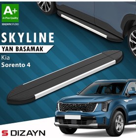 Resim S-dizayn Kia Sorento 4 Skyline Aluminyum Yan Basamak 183 Cm 2022 Üzeri A+ Kalite 