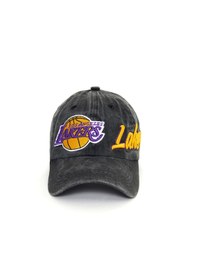 Resim Berellini Los Angeles Lakers Yıkamalı Şapka Specıal Desıgn Siyah 