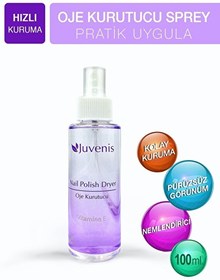 Resim Oje Kurutucu - Hızlı Oje Kurutma E Vitaminli Yağ Ve Iz Bırakmayan Oje Kurutucu Sprey 100ml 
