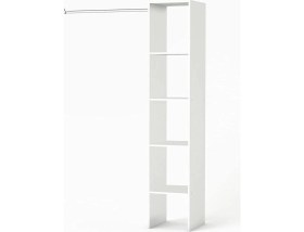 Resim T Designo Tdesigno Eliz Açık Giyinme Dolabı - Gardırop Beyaz 120 cm 