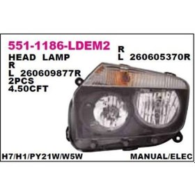 Resim Depo-5511186Rldem2 Far Sag 551 1186R Ldem2 Duster (10-) 514566091 