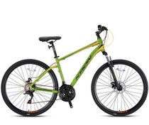 Resim Kron TX75 28 Jant 21 Vites 51 Cm Mekanik Disk Fren Trekking Bisikleti- Mat Haki-Siyah-Turuncu 