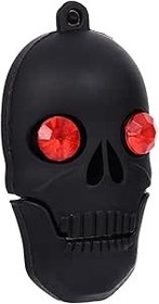 Resim PRETYZOOM Kafatası Atlama Sürücüsü Hafıza Usb Flash Sürücü Usb Kalem Sürücü Silika Jeli Kafatası Usb Sürücüsü ışık 