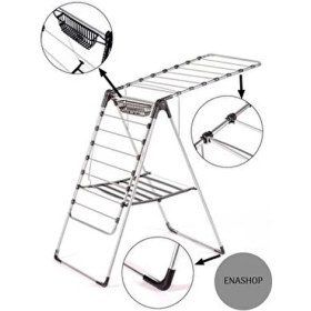 Resim Büyük Boy Gurkan Çamaşır Kurutmalık Ekstra Sağlam Kurutma Askısı 