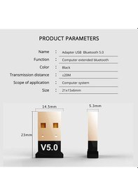 Resim Bluetooth Pc Dongle 5.0 Adapter 