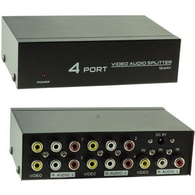 Resim electroon AV-104 4 Port Audio Video Splitter - Çoklayıcı 