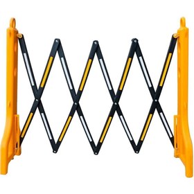 Resim Genel Markalar 7002 Sarı Akordiyon Bariyer Taşınır Reflektörlü 97x255 Cm 