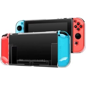 Resim Nintendo Switch Şeffaf Koruyucu Plastik Kapak 