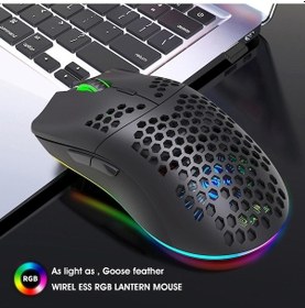 Resim Ulzyvf T66 Rgb Oyuncu Mouse Kablosuz Hxsj 2.4g Se T66 