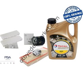 Resim Opel Crossland X ve Crossland (2017-2025) 1.2 Benzinli Filtre Seti + 5W30 Yağ (Orijinal) 