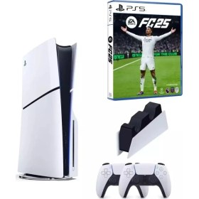 Resim Playstation 5 Slim CD Edition 2 Dualsense Kol Dualsense Şarj Fc 25 Oyun 